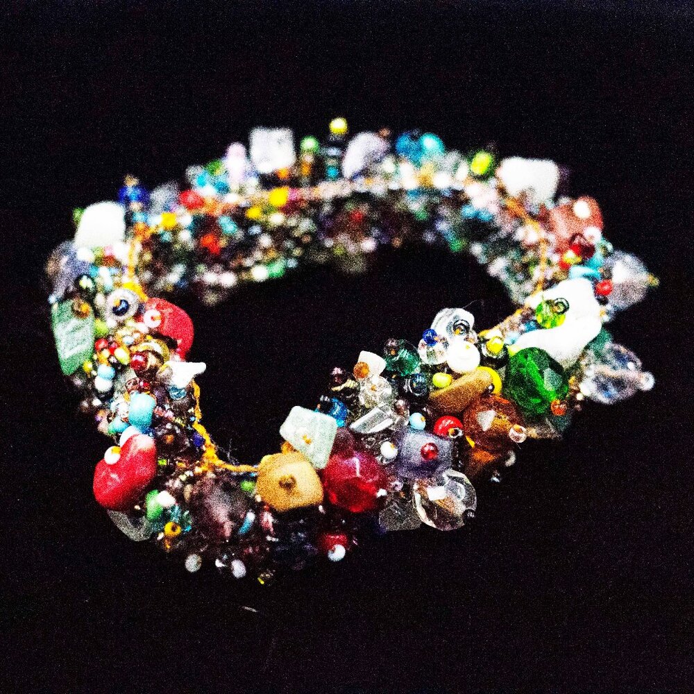 MULTI-COLORED MIXED BEAD & STONE BRACELET - JBBGMM1